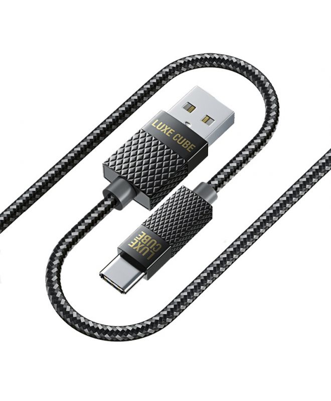 Кабель Luxe Cube Premium USB-USB Type C, 1м, сірий (8889996899667)