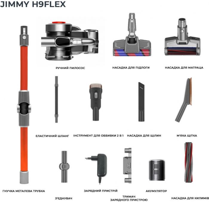 Пилосос Jimmy H9 Flex