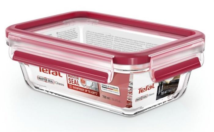Форма універсальна з кришкою Tefal MasterSeal glass 0.7 л (N1040610)