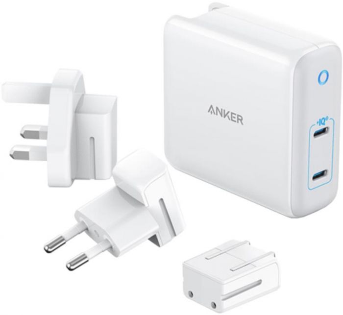 Мережевий зарядний пристрій Anker PowerPort Atom III Duo White, 60W, 2хUSB Type-C (A2629H21)