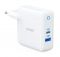 Мережевий зарядний пристрій Anker PowerPort+ Atom III White, 45W USB Type-C + 15 W USB (A2322G21)