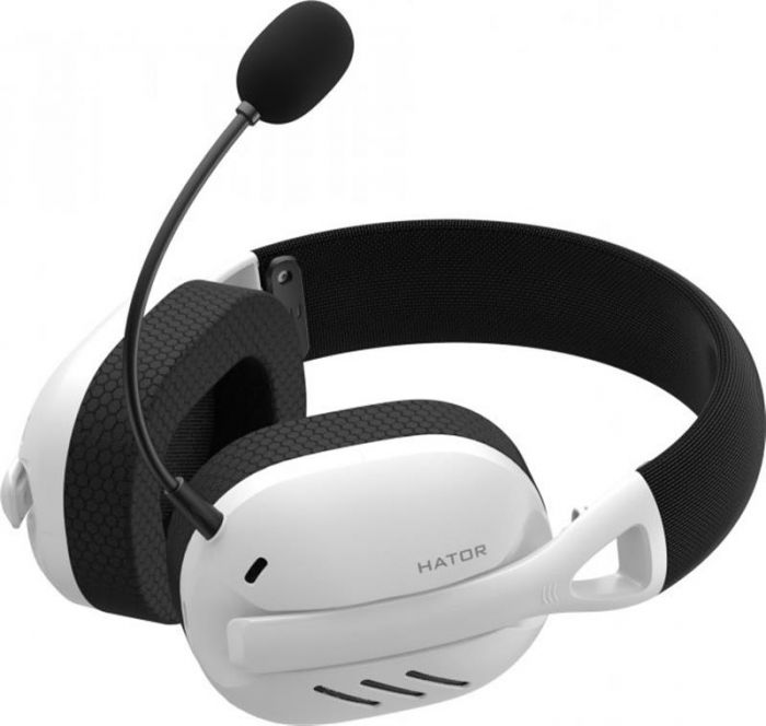 Bluetooth-гарнiтура Hator Hyperpunk 2 Wireless Tri-mode Black/White (HTA-856)