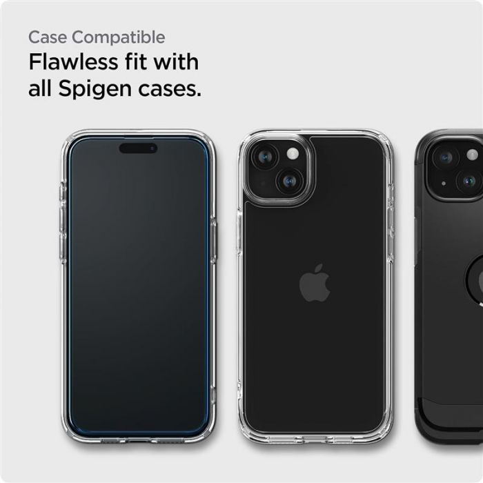 Захисне скло Spigen Glas.tR AlignMaster FC для Apple iPhone 15 Plus, Black, 2шт (AGL06886)
