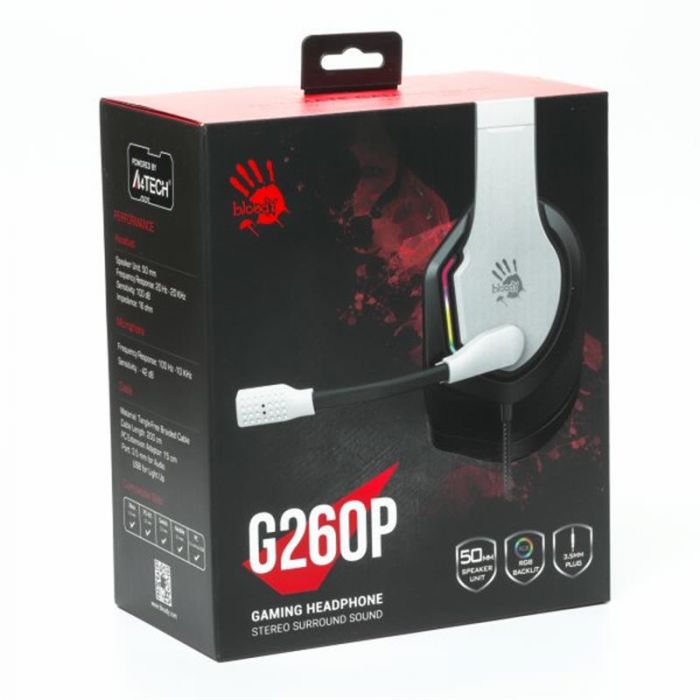 Гарнітура Bloody G260p White