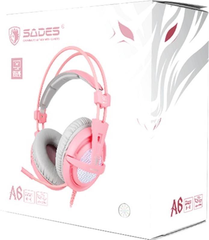 Гарнітура Sades A6 Pink (saa6pku)