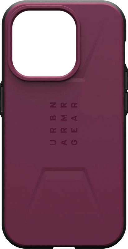 Чохол-накладка Urban Armor Gear Civilian Magsafe для Apple iPhone 15 Pro Max Bordeaux (114295119049)
