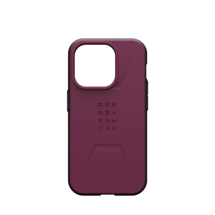 Чохол-накладка Urban Armor Gear Civilian Magsafe для Apple iPhone 15 Pro Bordeaux (114275119049)
