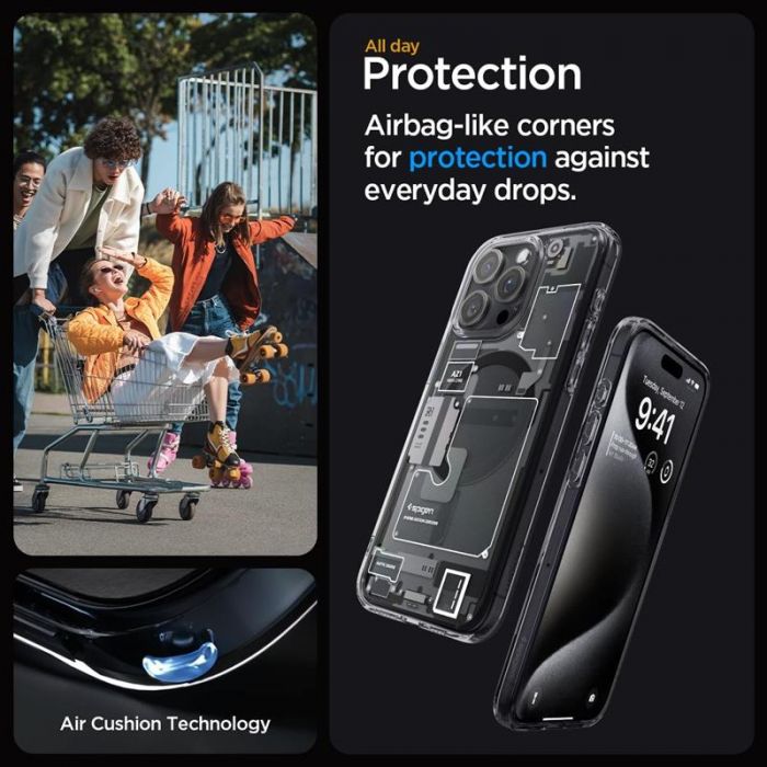 Чохол-накладка Spigen Ultra Hybrid MagFit для Apple iPhone 15 Pro Zero One (ACS06721)