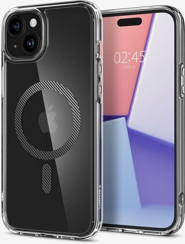 Чохол-накладка Spigen Ultra Hybrid MagFit для Apple iPhone 15 Carbon Fiber (ACS06805)