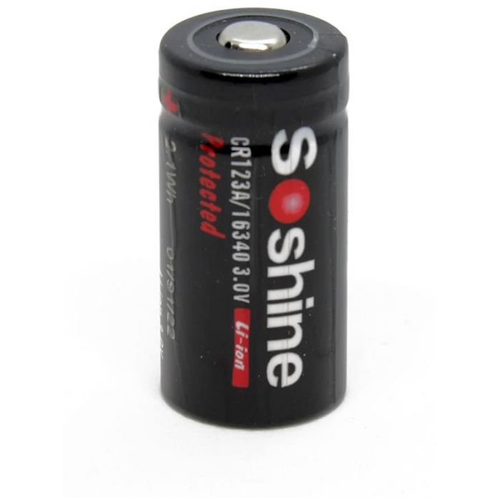 Акумулятор Soshine Protected CR123A/16340 3.0V 700mAh 1шт