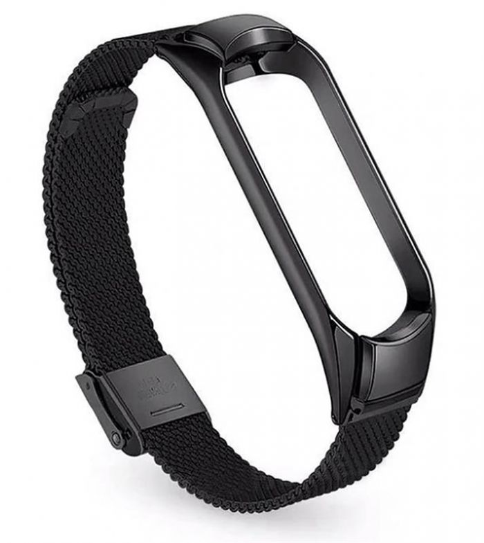 Ремінець BeCover Metal для Xiaomi Mi Smart Band 5/Mi Smart Band 6 Black (705146)