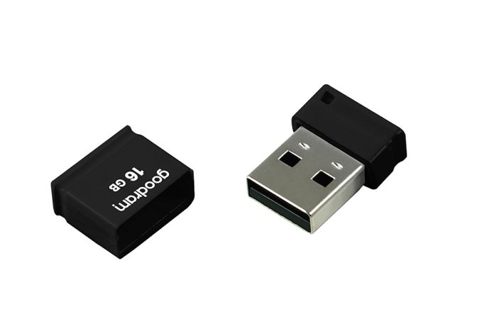 Флеш-накопичувач USB2.0 16GB GOODRAM UPI2 (Piccolo) Black (UPI2-0160K0R11)