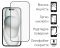 Захисне скло Dengos для Apple iPhone 15 Black Full Glue (TGFG-318)