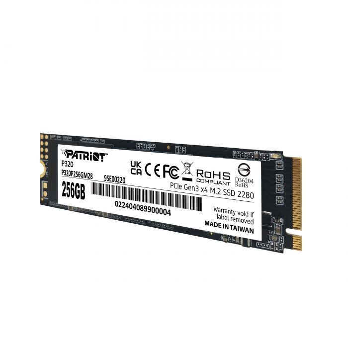 Накопичувач SSD  256GB Patriot P320 M.2 2280 PCIe 3.0 x4 NVMe TLC (P320P256GM28)