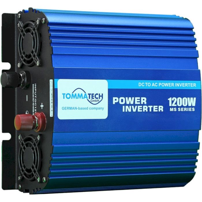 Інвертор напруги TommaTech MS-1200, 12V/220V, 1200W (MS-1200/29445)