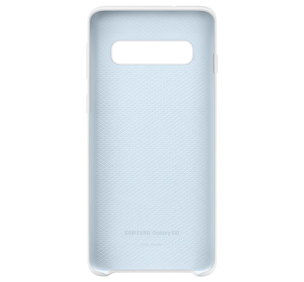 Чохол-накладка Samsung Silicone Cover для Samsung Galaxy S10 SM-G973 White (EF-PG973TWEGRU)