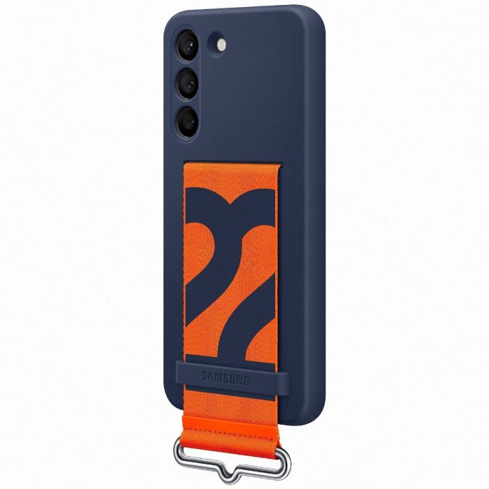 Чохол-накладка Samsung Silicone Cover with Strap для Samsung Galaxy S22 SM-S901 Navy (EF-GS901TNEGRU)
