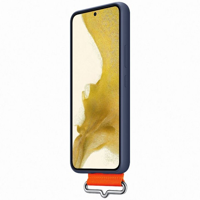 Чохол-накладка Samsung Silicone Cover with Strap для Samsung Galaxy S22 SM-S901 Navy (EF-GS901TNEGRU)