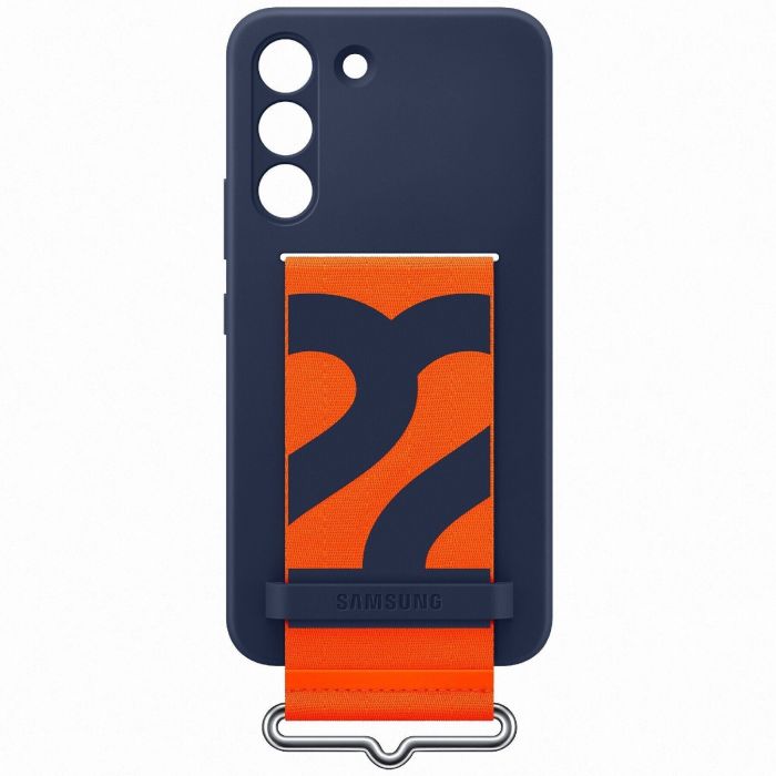 Чохол-накладка Samsung Silicone Cover with Strap для Samsung Galaxy S22 SM-S901 Navy (EF-GS901TNEGRU)