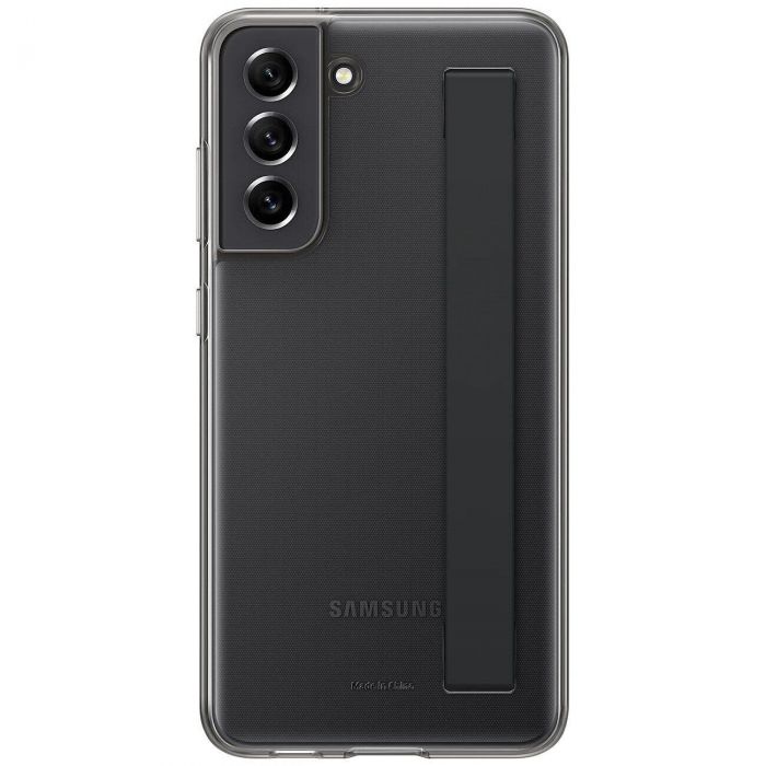 Чохол-накладка Samsung Clear Strap Cover для Samsung Galaxy S21 FE SM-G990 Dark Gray (EF-XG990CBEGRU)