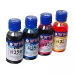 Комплект чорнил WWM для HP 21/121/131 BP/C/M/Y (H35SET-2) 4*100г