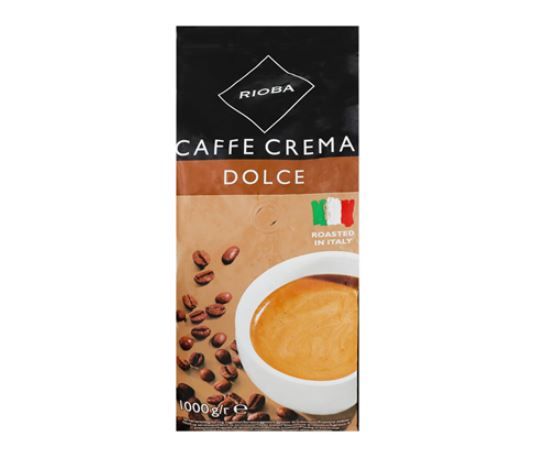 Кава Rioba Cаffe Crema Dolce італійська в зернах 1000г