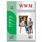 Холст WWM Fine Art натуральний бавовняний 260г/м2 A3 20л (CC260A3.20)