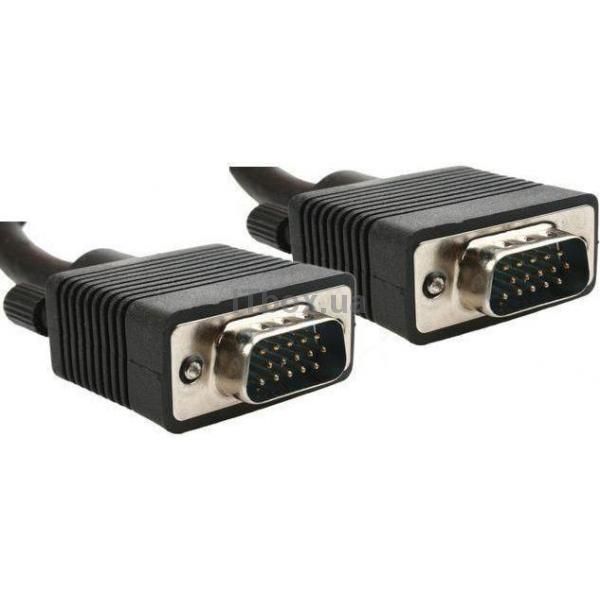 Кабель Cablexpert VGA - VGA HD15M/HD15M з 2-ма фер. кільцями, чорний, 20 м (CC-PPVGA-20M-B) пакет