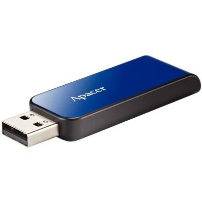 Флеш-накопичувач USB  64GB Apacer AH334 Blue (AP64GAH334U-1)