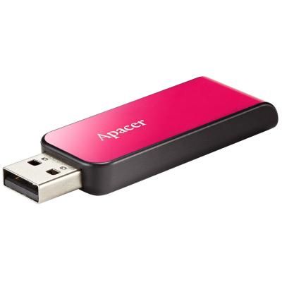 Флеш-накопичувач USB 64GB Apacer AH334 Pink (AP64GAH334P-1)