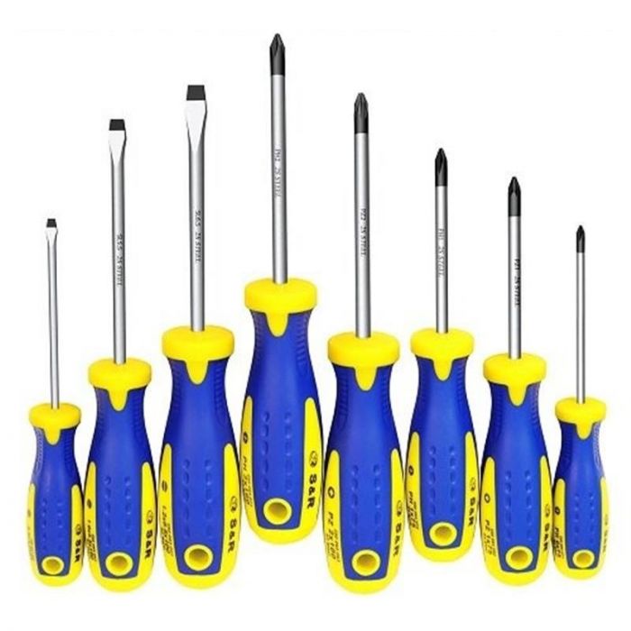 Набір викруток S&R SL-PH-PZ  S2 8шт (250681108)