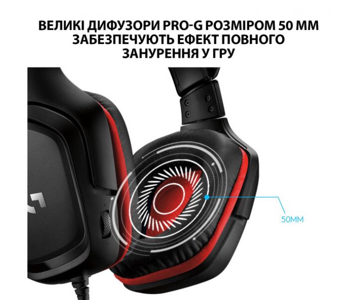 Гарнітура Logitech G332 Black (981-000757)