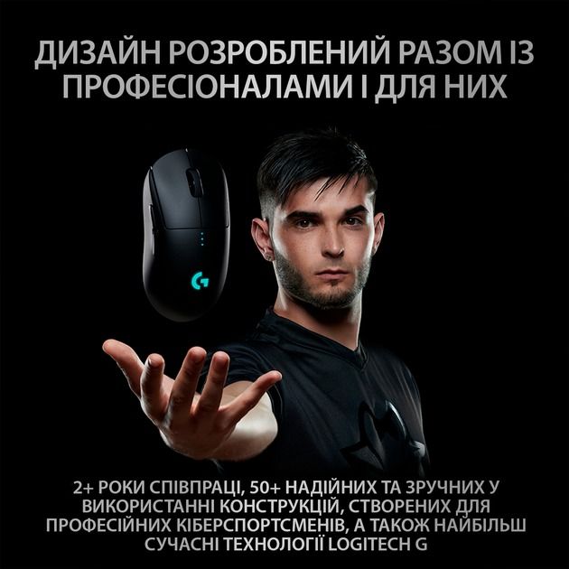 Миша бездротова Logitech Pro Gaming Wireless Black (910-005272)