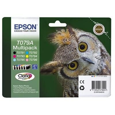 Комплект картриджей EPSON (T079A) Stylus Photo P50/PX660/720WD/820FWD (C13T079A4A10) Multipack (Bk,C,M,Y,LC,LM)