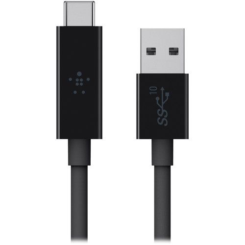 Кабель Belkin USB3.1-USB Type-C, 1м Black (F2CU029bt1M-BLK)