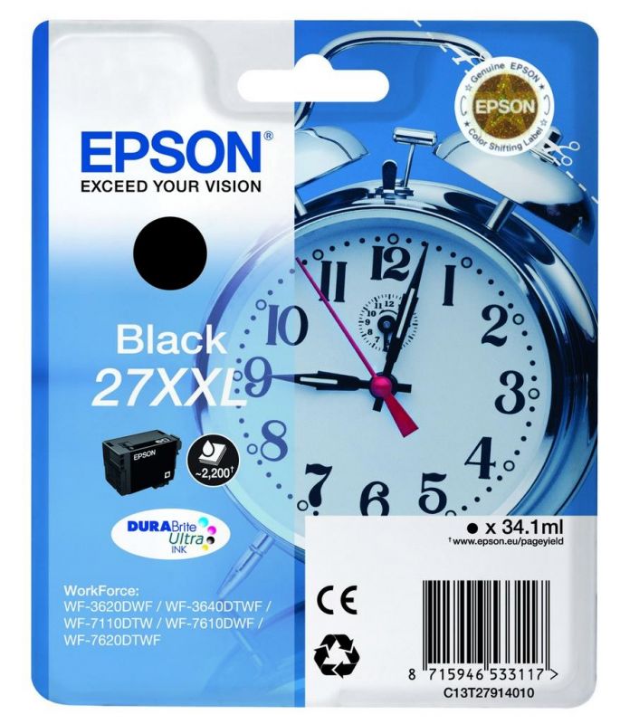 Картридж EPSON (27XXL) WF-7620 (C13T27914020/C13T27914022) Black Large