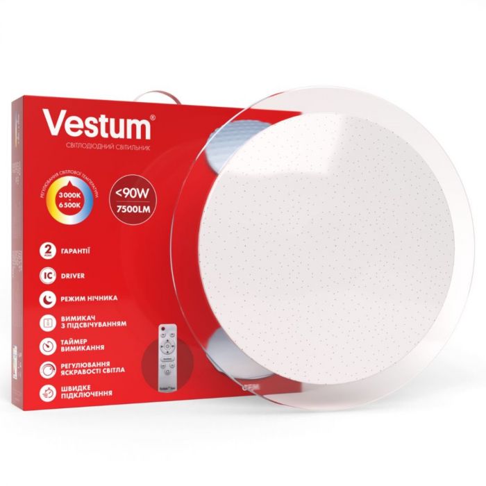 Світильник SMART Vestum SATURN 90W 570*65мм 3000K-6500К, 7500Lm з д/у
