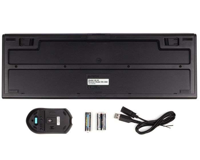 Комплект (клавіатура, миша) бездротовий A4Tech 3000N Black USB