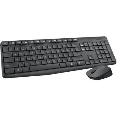 Комплект (клавiатура, миша) бездротовий Logitech MK235 Black USB (920-007948)