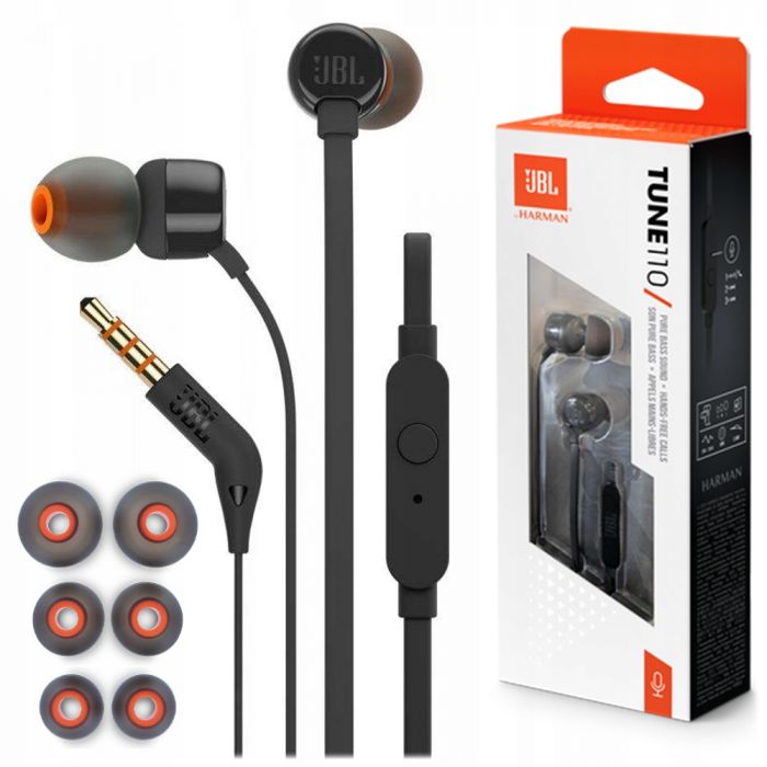 Гарнітура JBL T110 Black (JBLT110BLK)