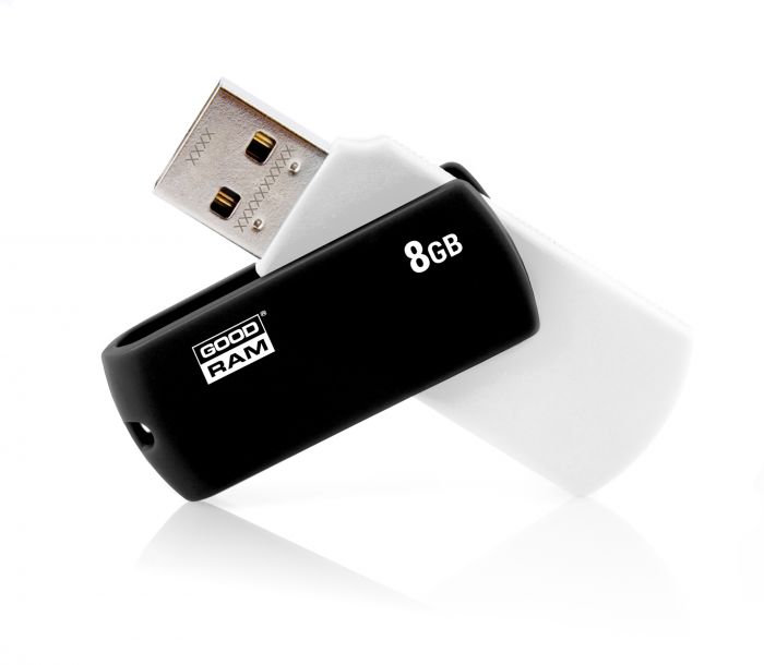 Флеш-накопичувач USB  8GB GOODRAM UCO2 (Colour Mix) Black/White (UCO2-0080KWR11)