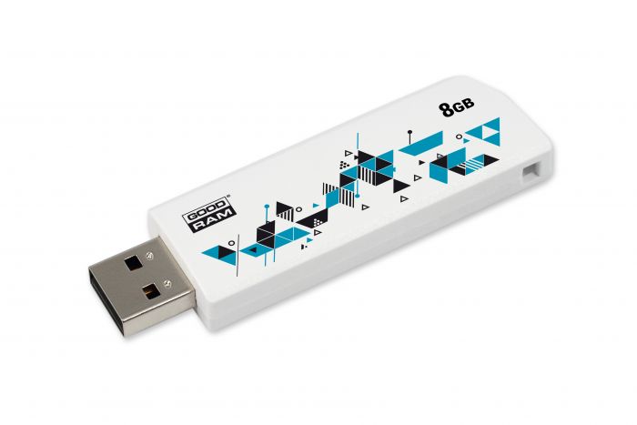 Флеш-накопичувач USB  8GB GOODRAM UCL2 (Cl!ck) White (UCL2-0080W0R11)