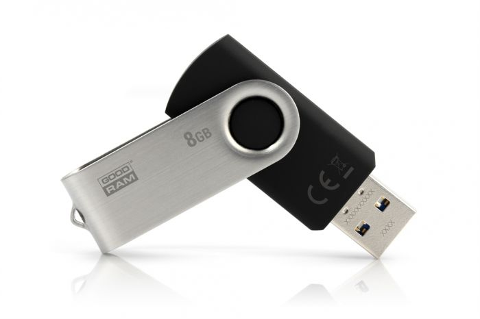 Флеш-накопичувач USB3.0  8GB GOODRAM UTS3 (Twister) Black (UTS3-0080K0R11)