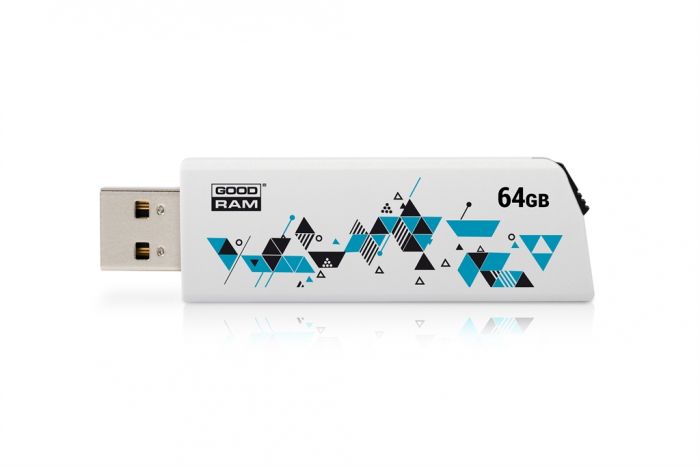 Флеш-накопичувач USB 64GB GOODRAM Cl!ck White (UCL2-0640W0R11)