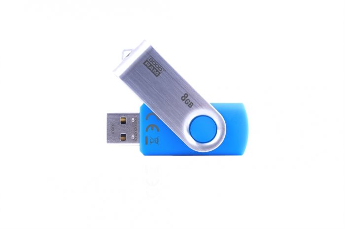 Флеш-накопичувач USB  8GB GOODRAM UTS2 (Twister) Blue (UTS2-0080B0R11)