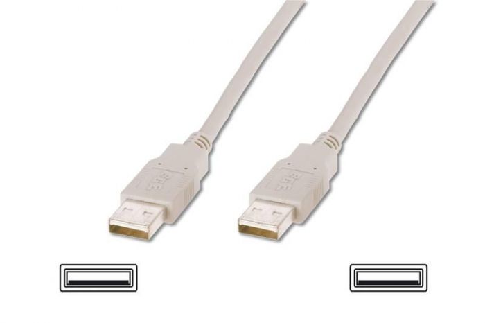 Кабель ATcom USB 2.0 AM/AM 1.8 м. white