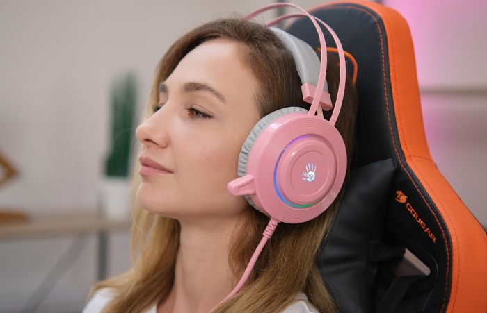 Гарнітура A4Tech Bloody G521 Pink