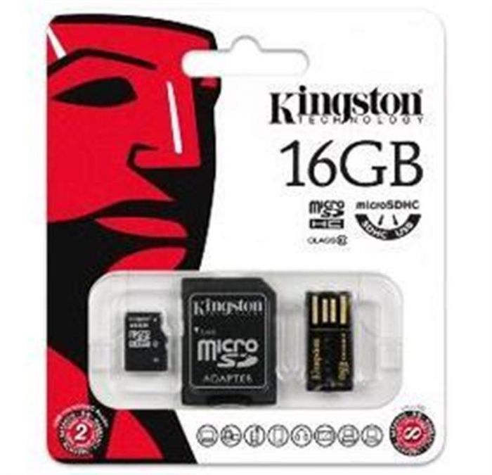 Карта пам`ятi MicroSDHC 16GB Class 10 Kingston Mobility Kit Gen 2 (MBLY10G2/16GB)