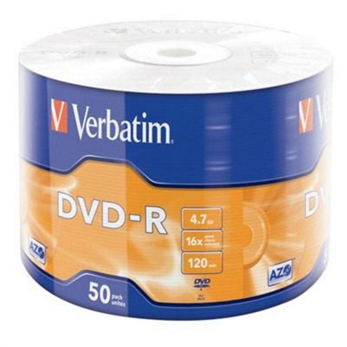 Диски DVD-R Verbatim (43788) 4.7GB 16x Wrap, 50шт 