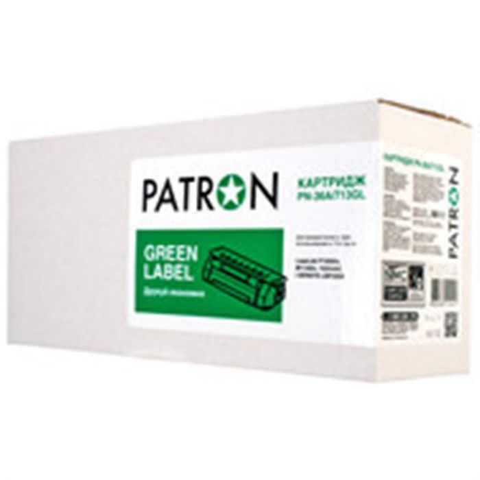 Картридж Patron (PN-36A/713GL) HP LJ P1505/M1120/M1522/Canon LBP 3250/3150/3050/3108 Black (CB436A/Canon 713) Green Label